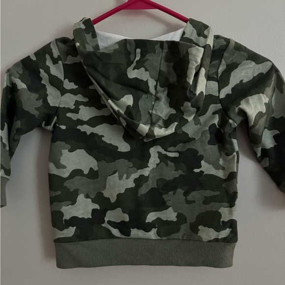NWT First Impressions Military Army Print Zip Hoodie - Picture 2 of 3